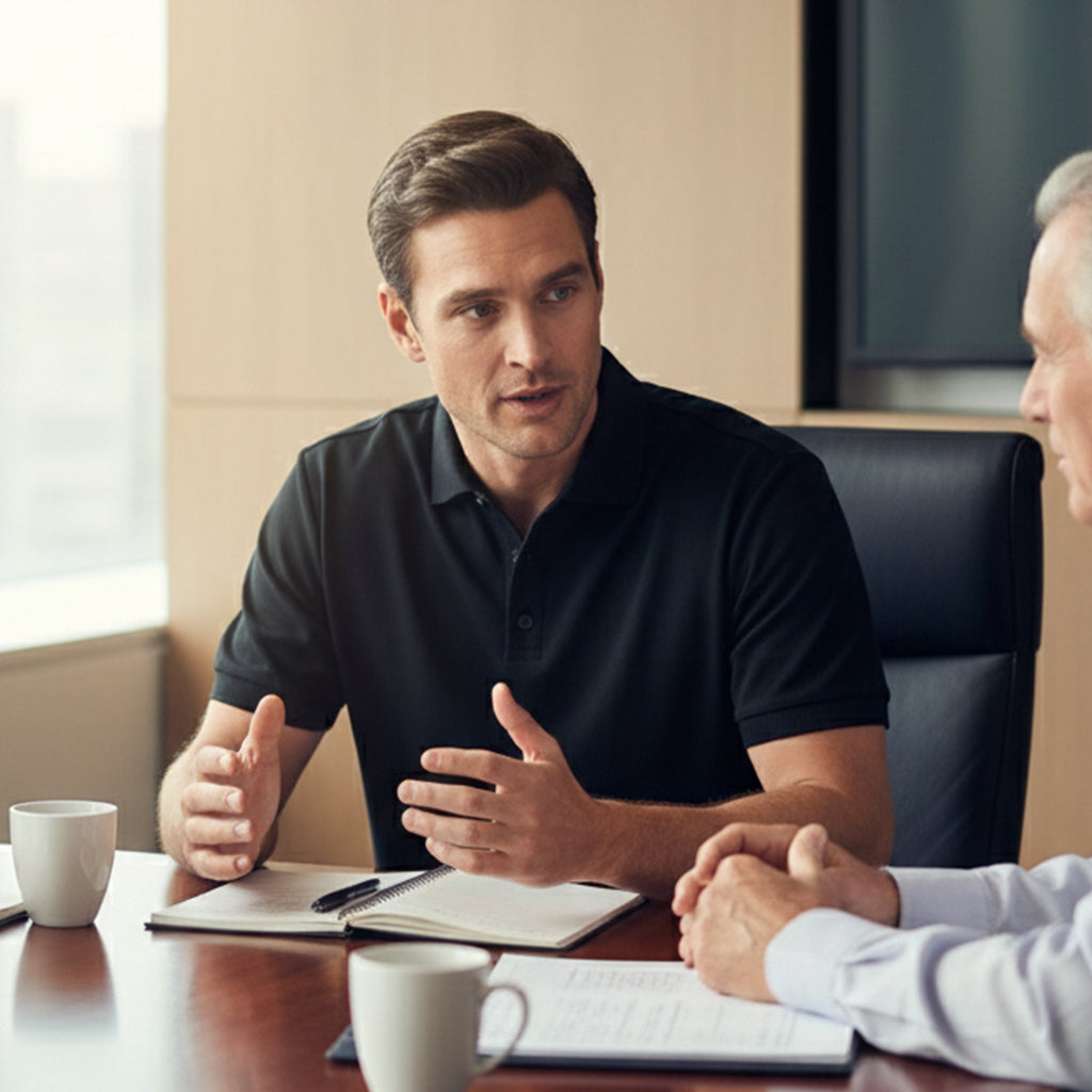 Exclusive Interlock Supima Polos for Elite Men