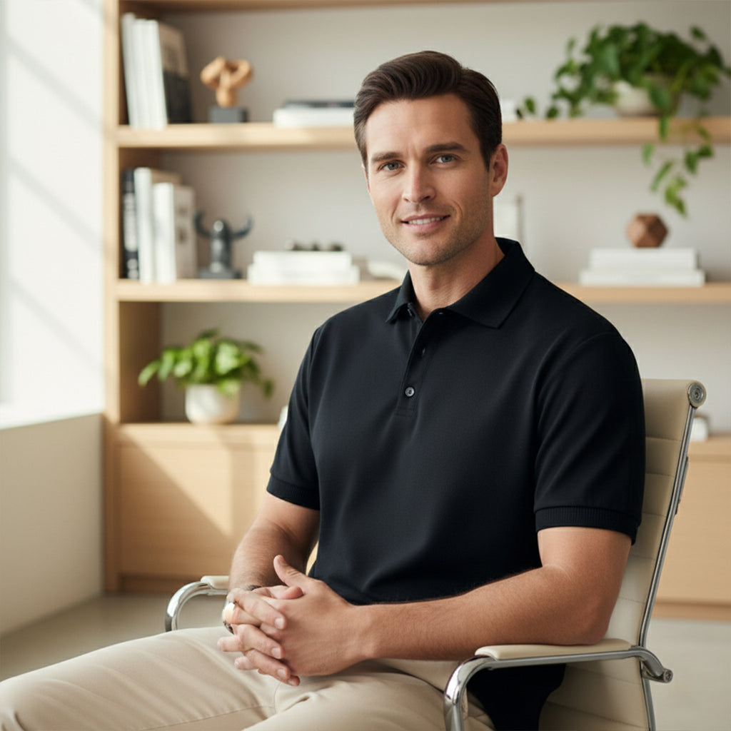 Exclusive Interlock Supima Polos for Elite Men