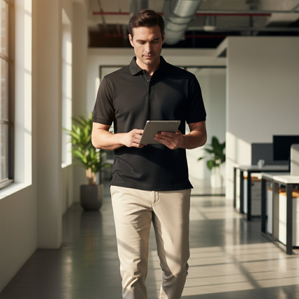 Exclusive Interlock Supima Polos for Elite Men