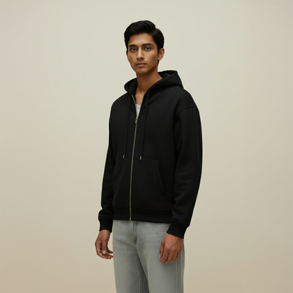Premium Supima Zipper Hoodie for Elite Men: India’s Ultimate Winter Shield