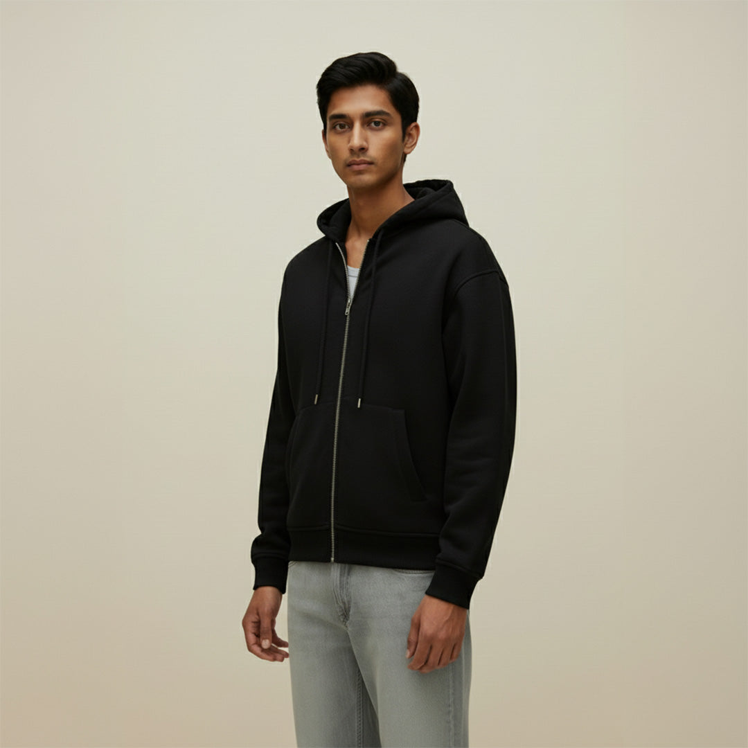 Premium Supima Zipper Hoodie for Elite Men: India’s Ultimate Winter Shield