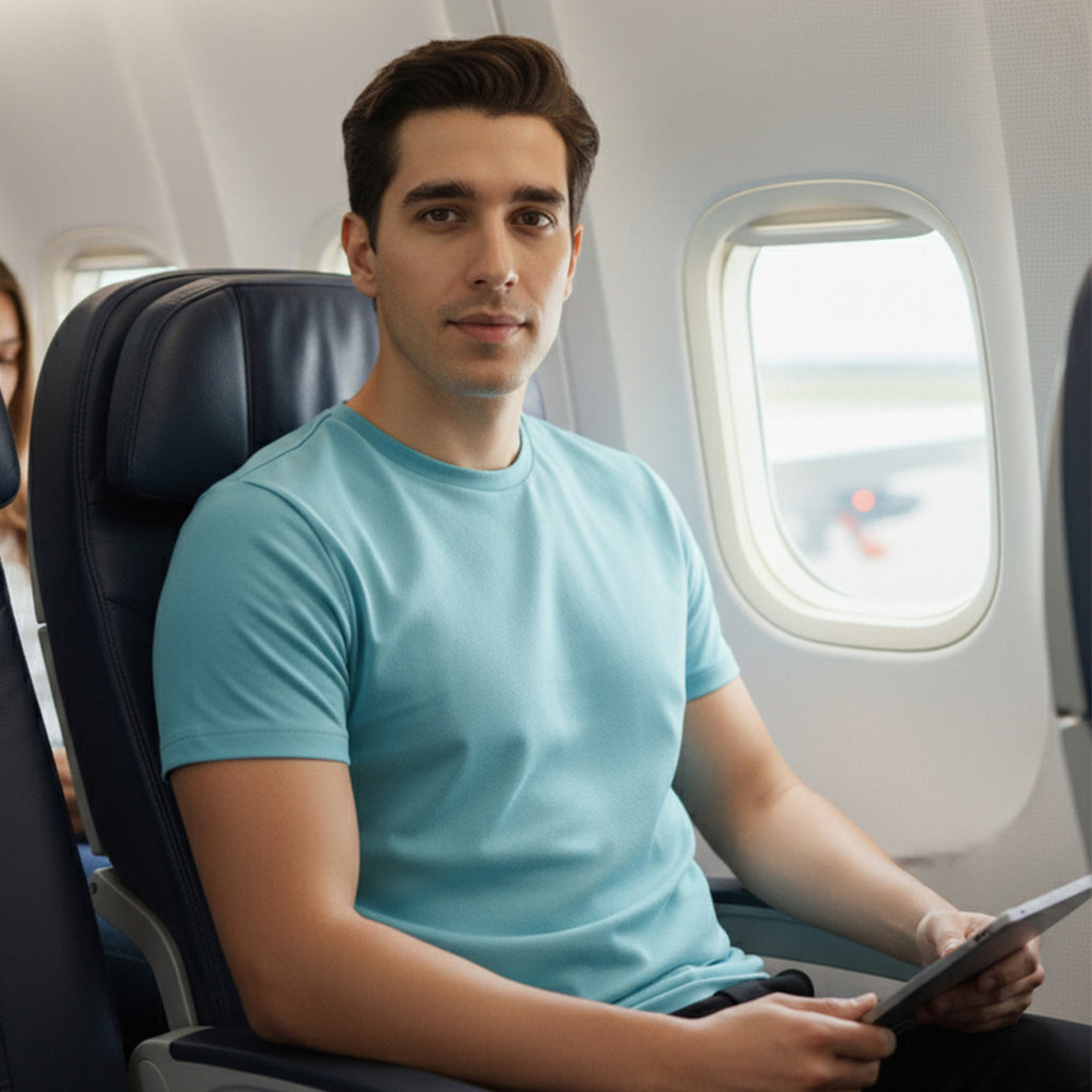 Signature Supima Lycra Crew Neck T-Shirt