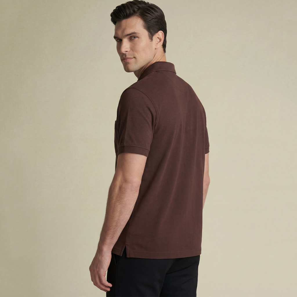 Mercerized  Premium Men's Supima Pocket Polo T-Shirt