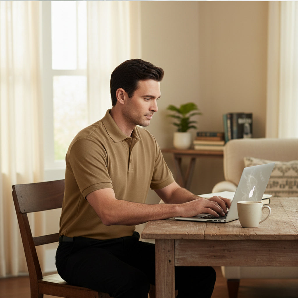 Exclusive Interlock Supima Polos for Elite Men