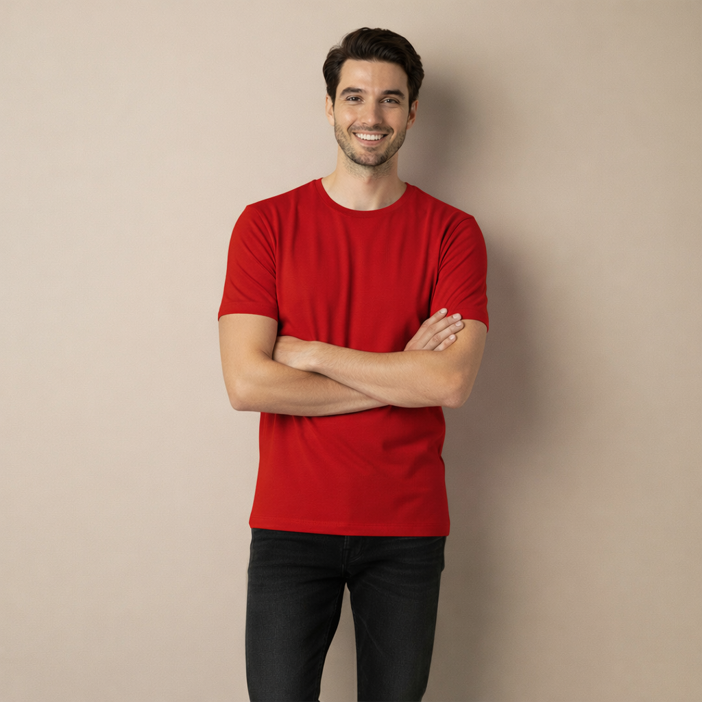 Mercerized Organic Cotton Crew Neck (Half Sleeve) - Clearance Collection