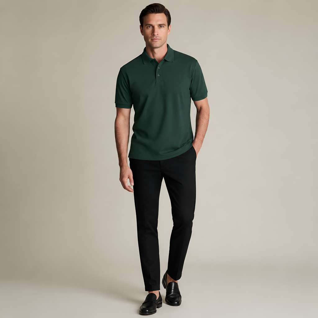 Exclusive Interlock Supima Polos for Elite Men