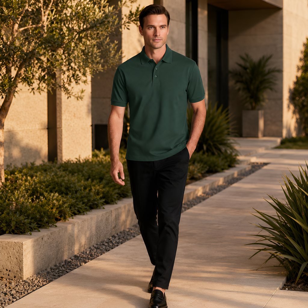 Exclusive Interlock Supima Polos for Elite Men