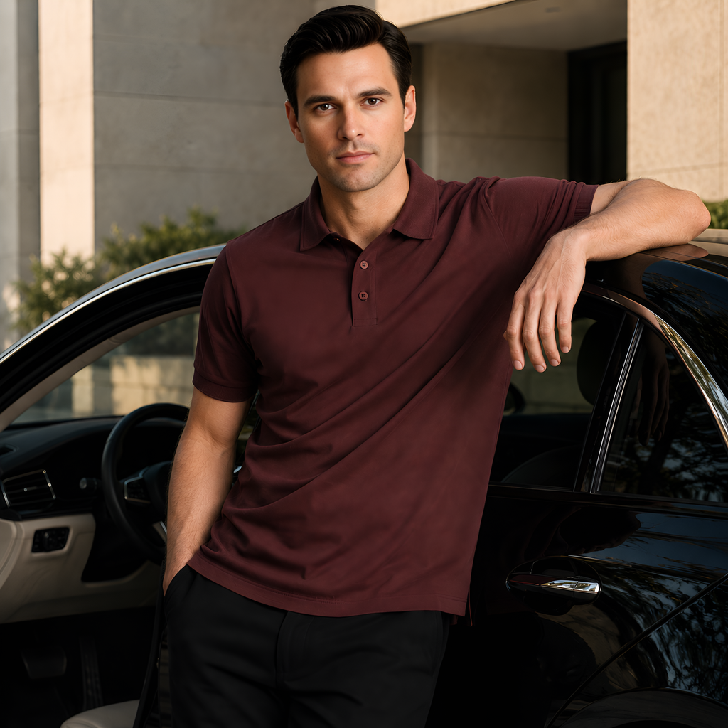 Exclusive Interlock Supima Polos for Elite Men