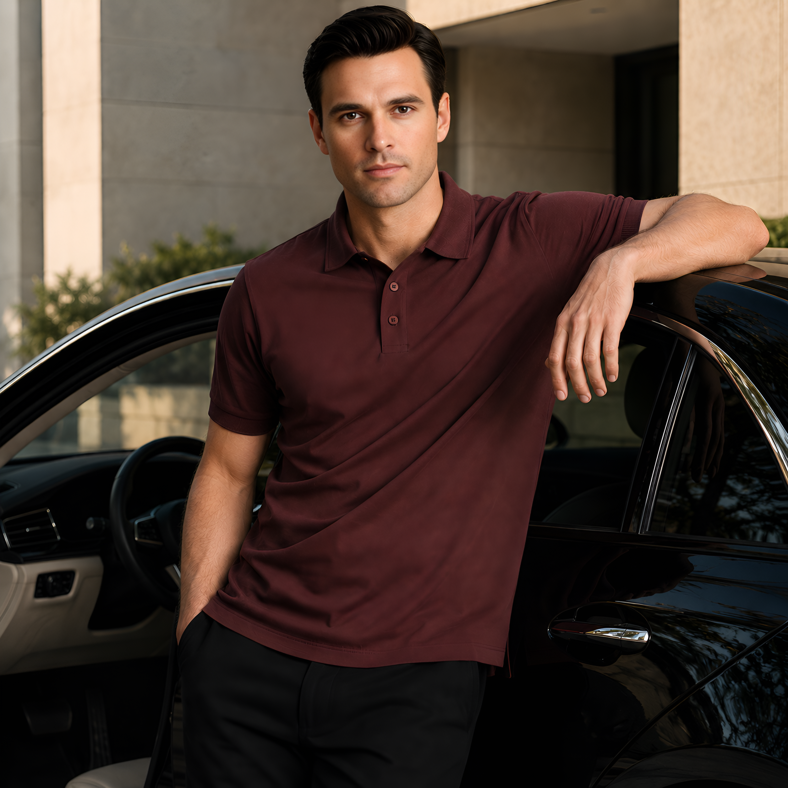 Exclusive Interlock Supima Polos for Elite Men