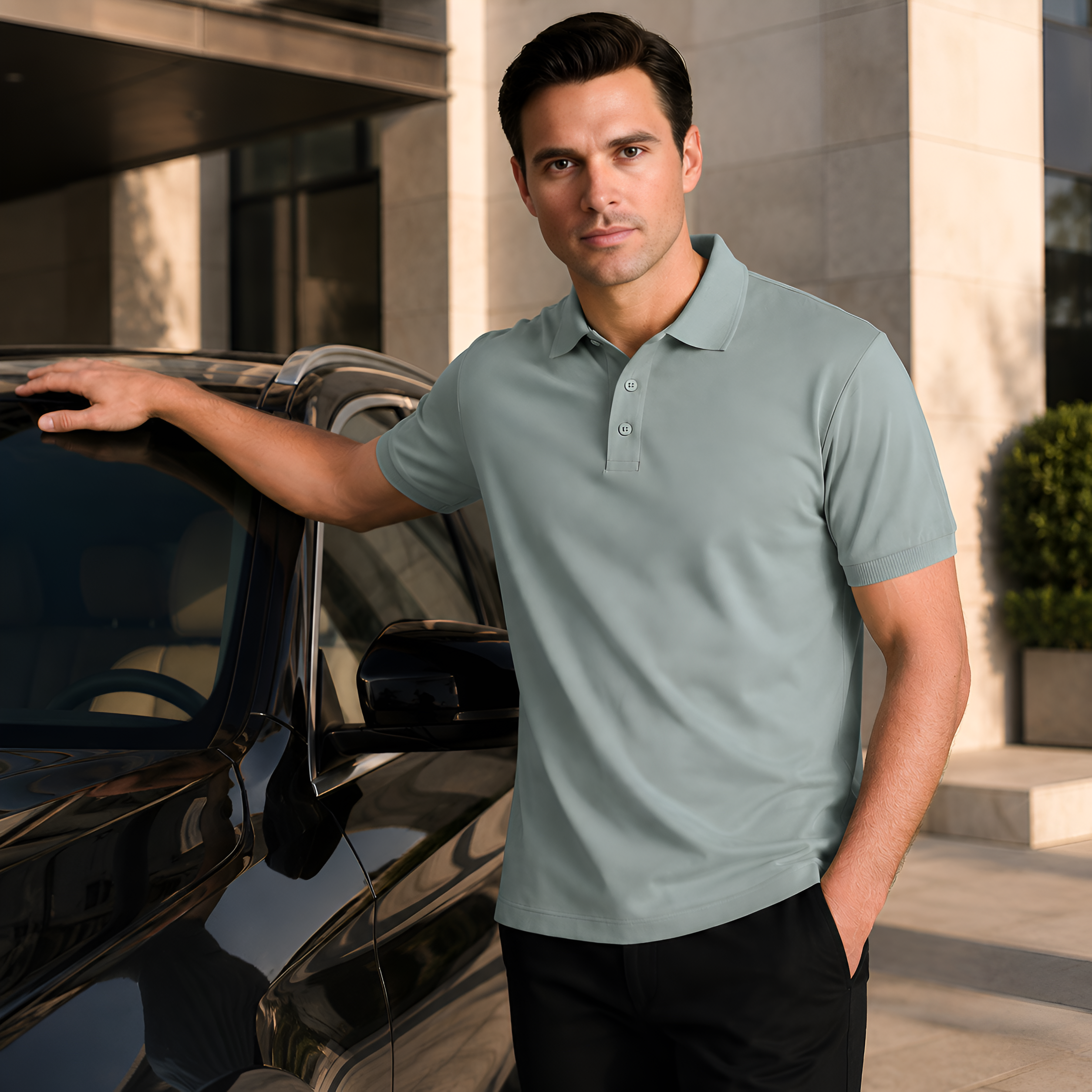 Exclusive Interlock Supima Polos for Elite Men