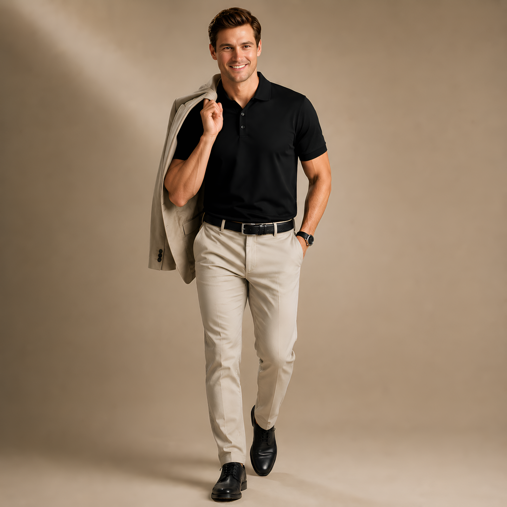 Signature Single Jersey Supima Polo T-Shirt for Elite Men