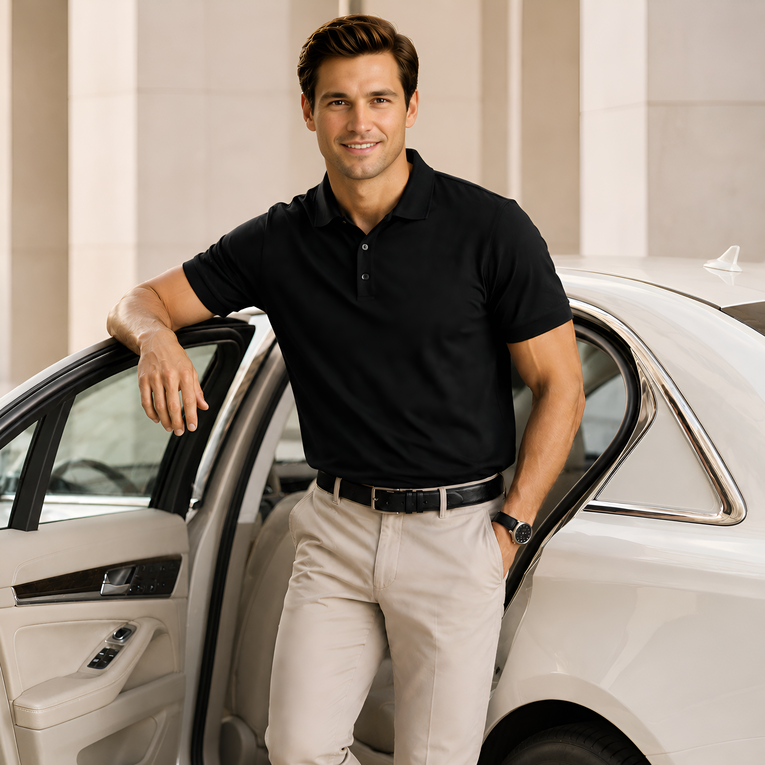 Signature Single Jersey Supima Polo T-Shirt for Elite Men
