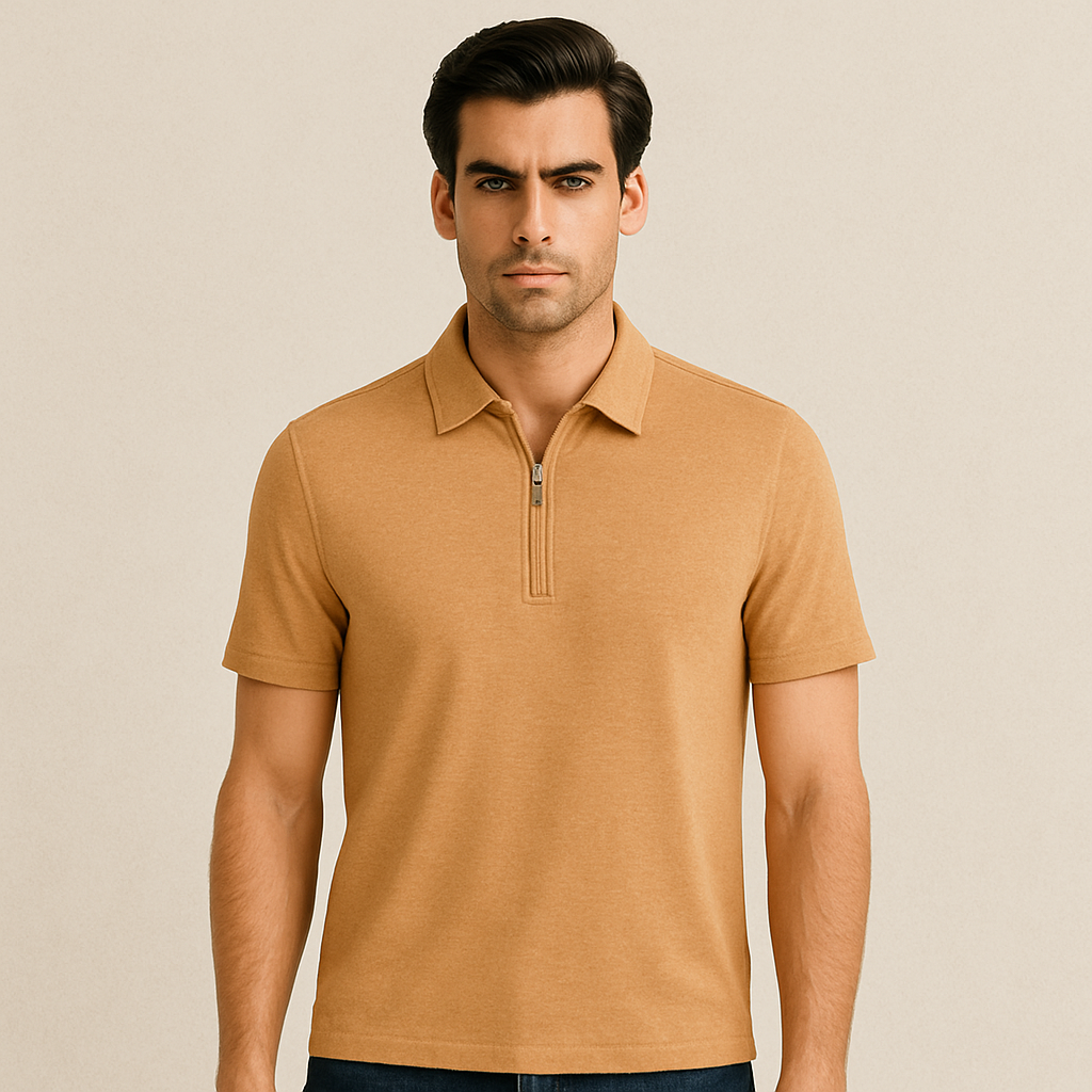 Soft Bamboo Polo T-Shirt (Zipper)