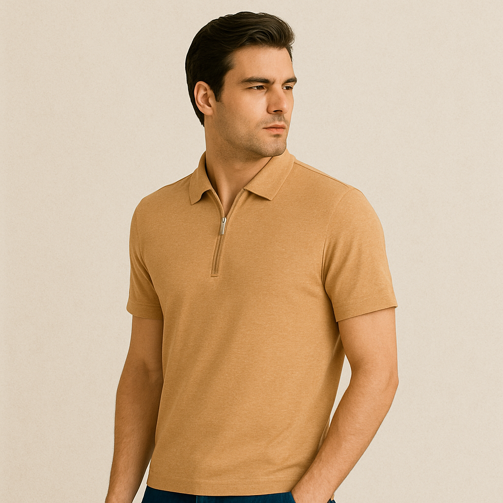 Soft Bamboo Polo T-Shirt (Zipper)