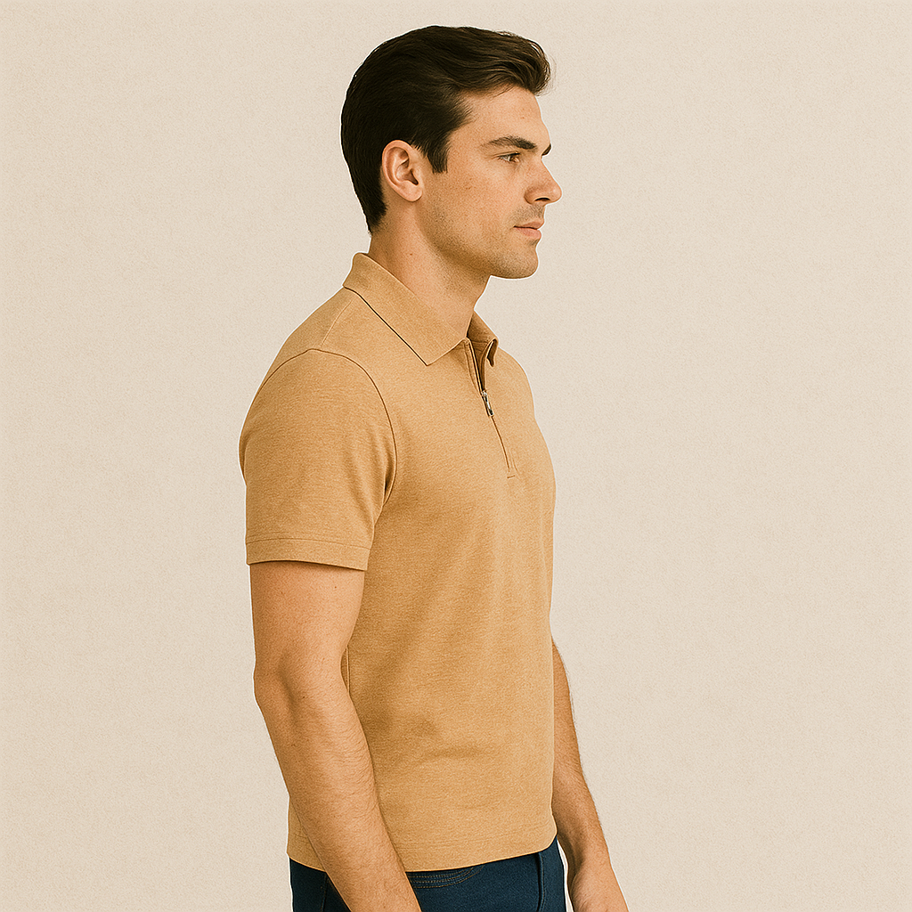 Soft Bamboo Polo T-Shirt (Zipper)