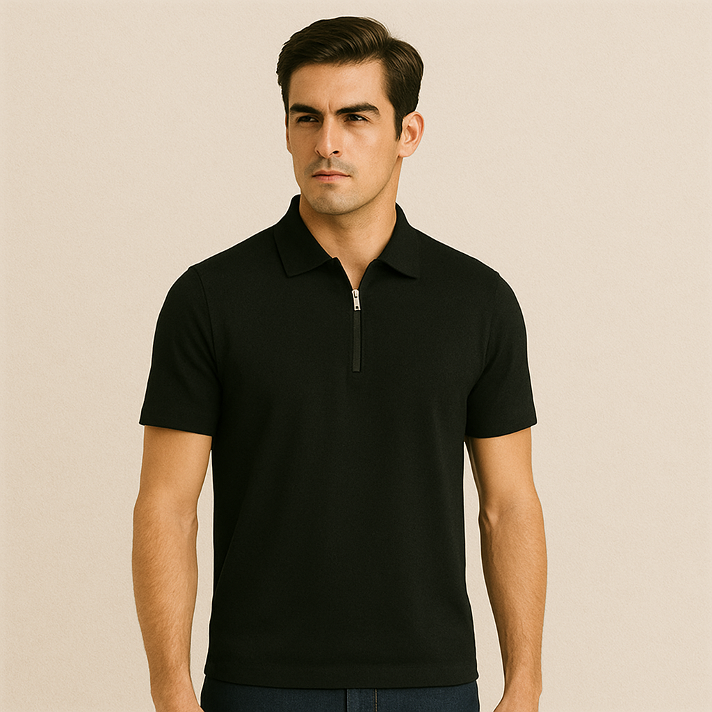 Soft Bamboo Polo T-Shirt (Zipper)
