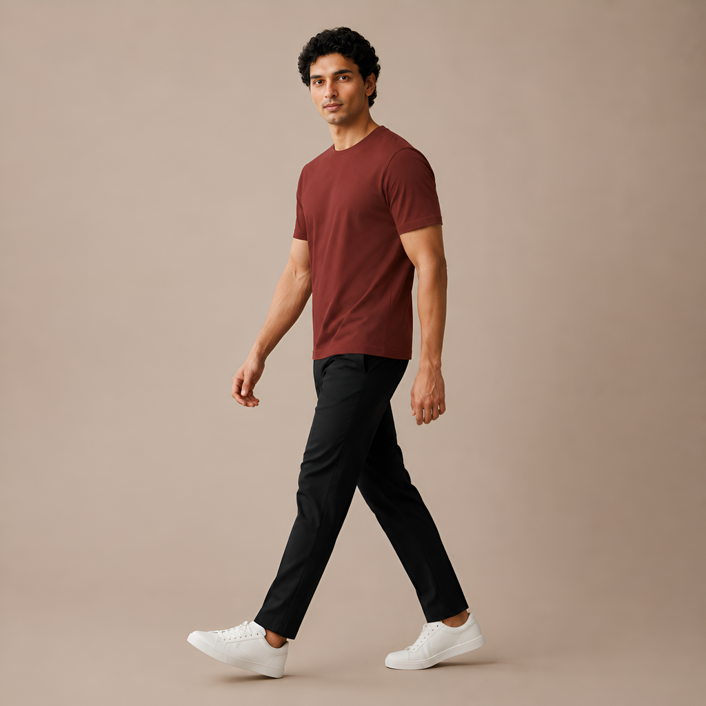 Mercerized Supima Crew Neck T-Shirt