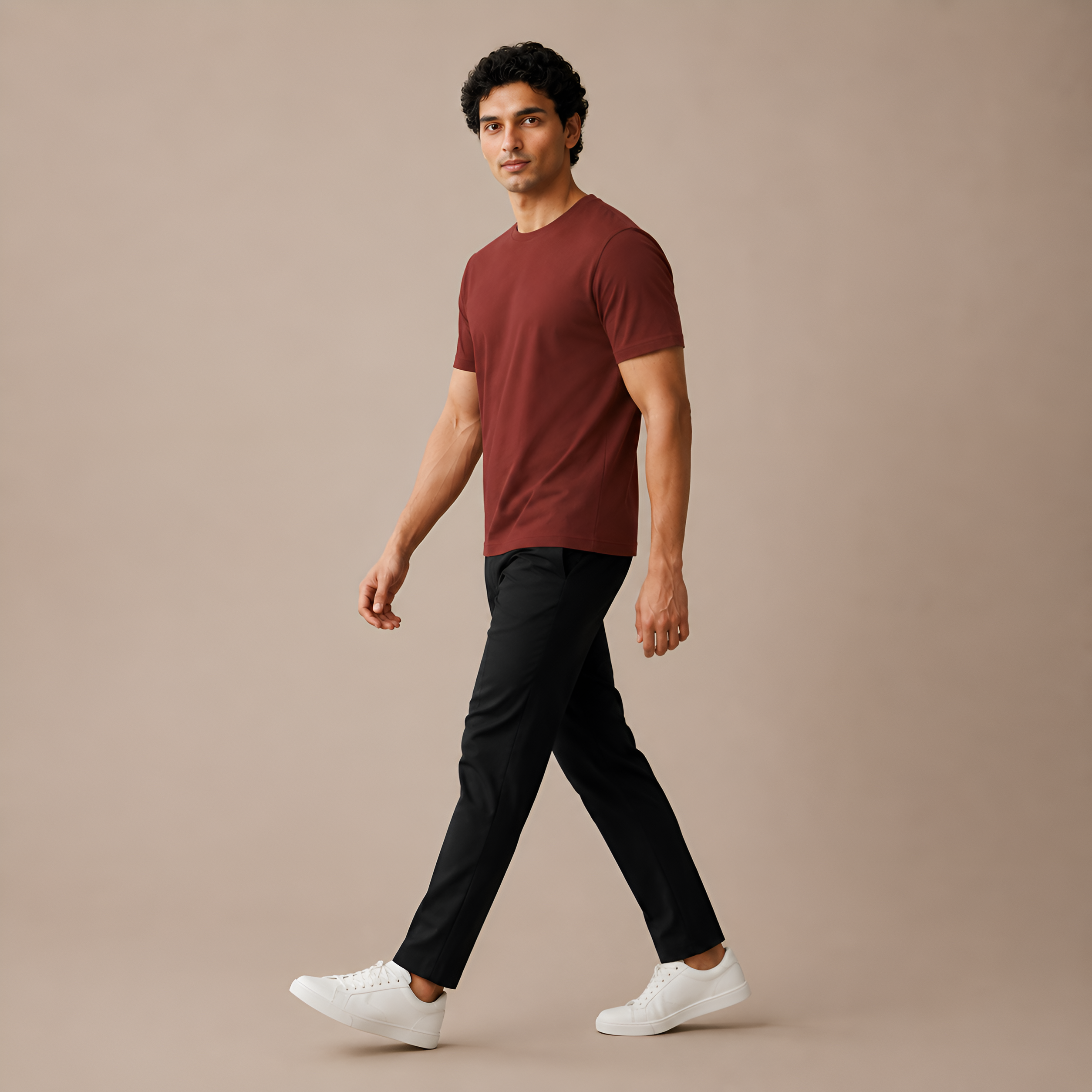 Mercerized Supima Crew Neck T-Shirt