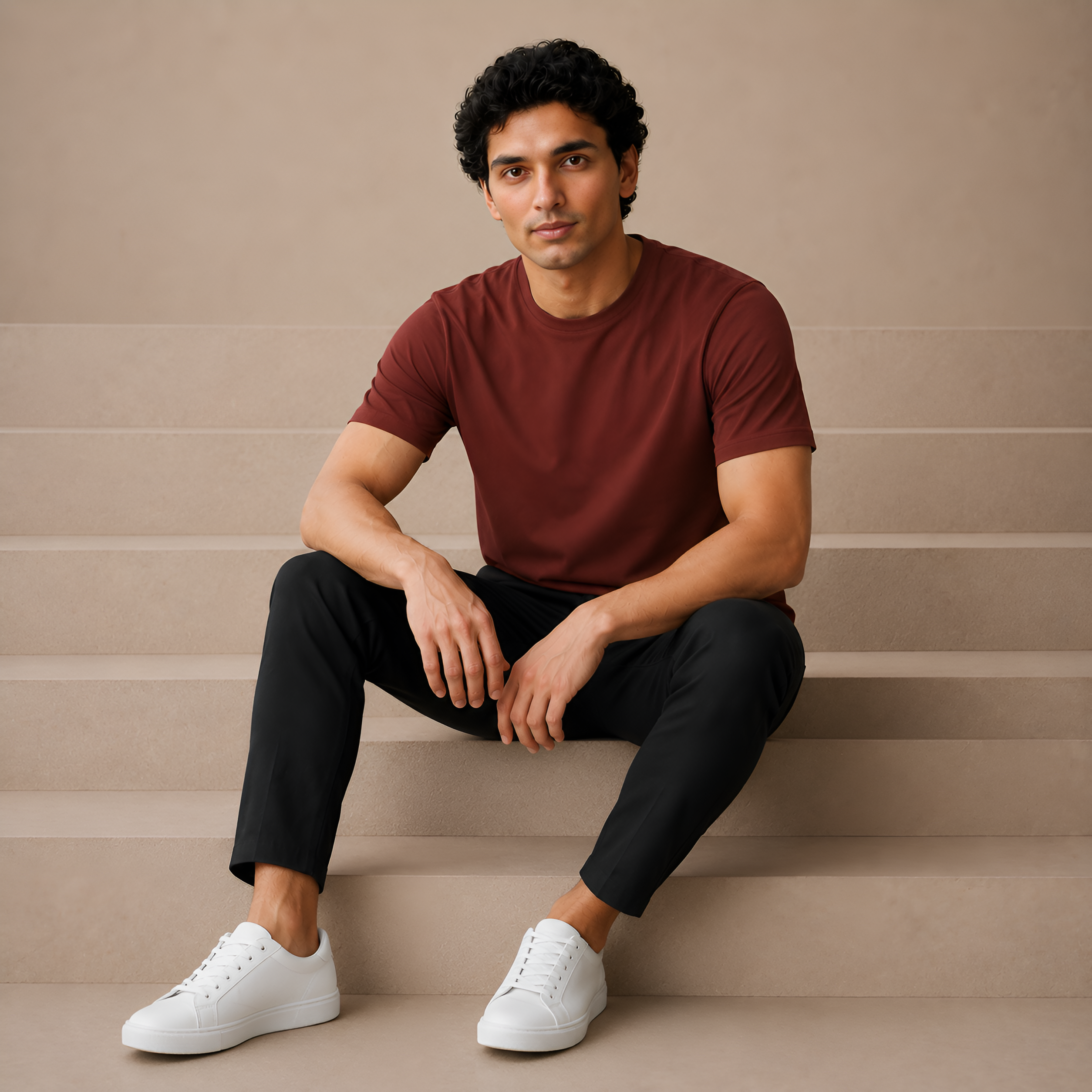 Mercerized Supima Crew Neck T-Shirt