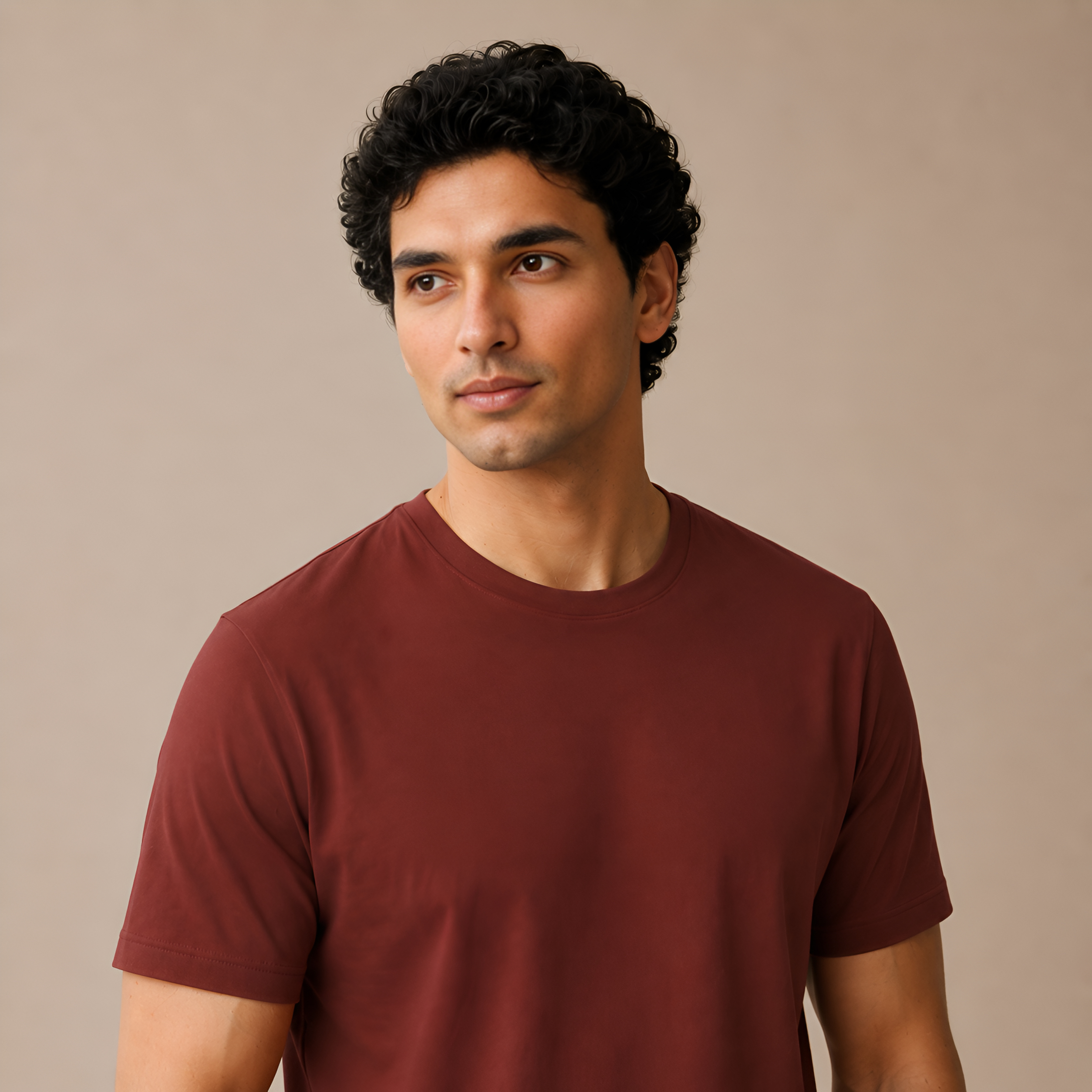 Mercerized Supima Crew Neck T-Shirt
