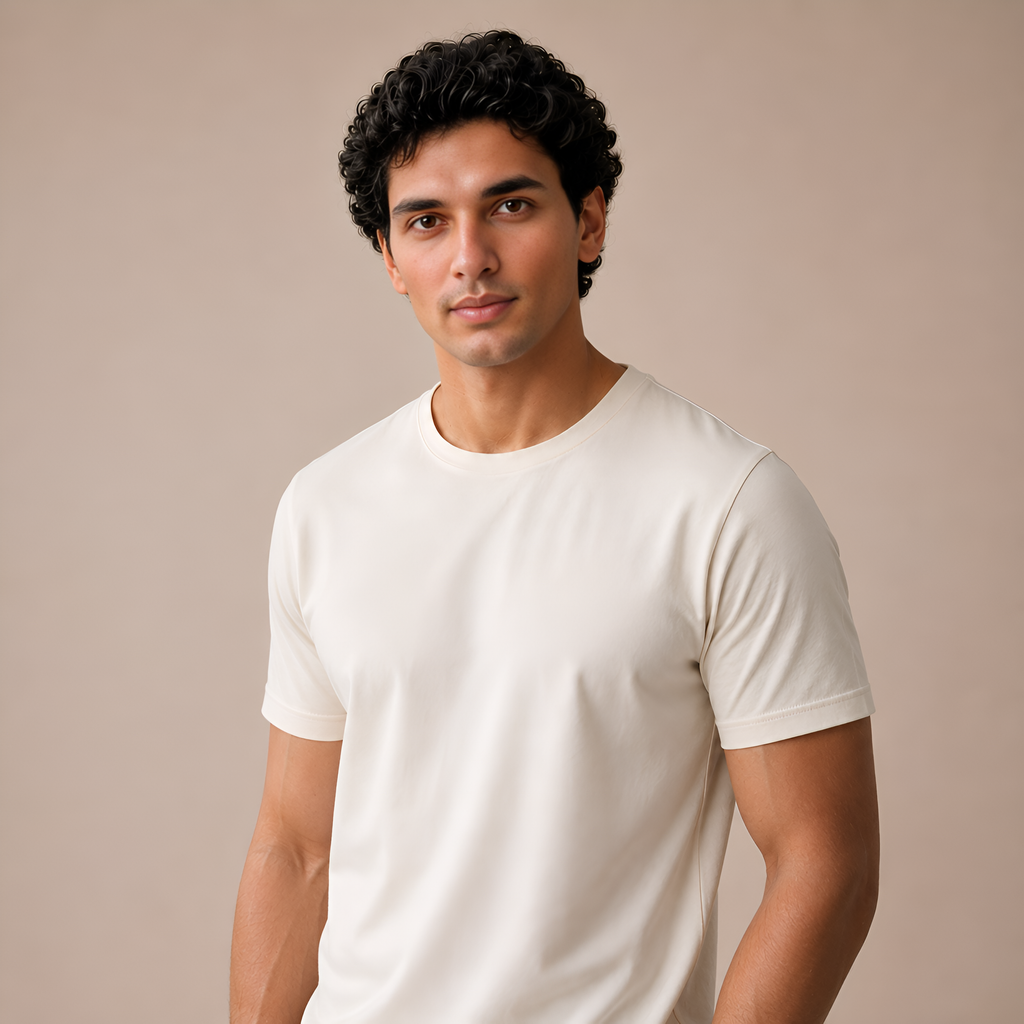 Mercerized Supima Crew Neck T-Shirt