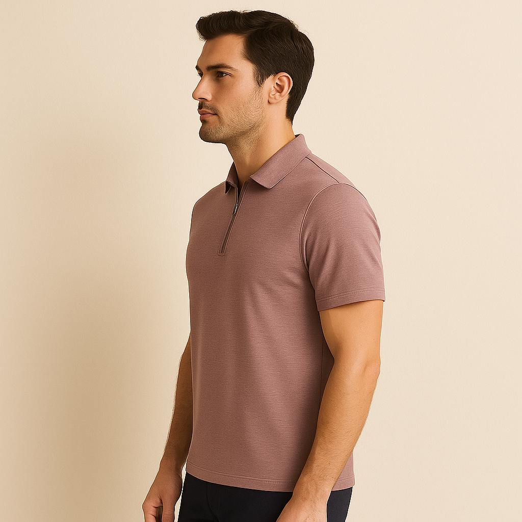 Soft Bamboo Polo T-Shirt (Zipper)