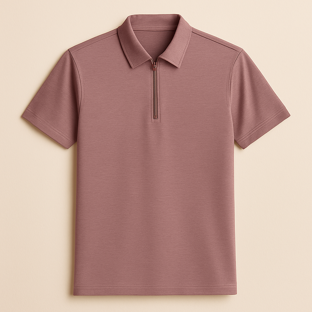 Soft Bamboo Polo T-Shirt (Zipper)