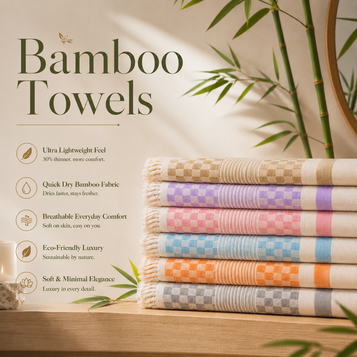 Softest Bamboo Towel for Elite homes