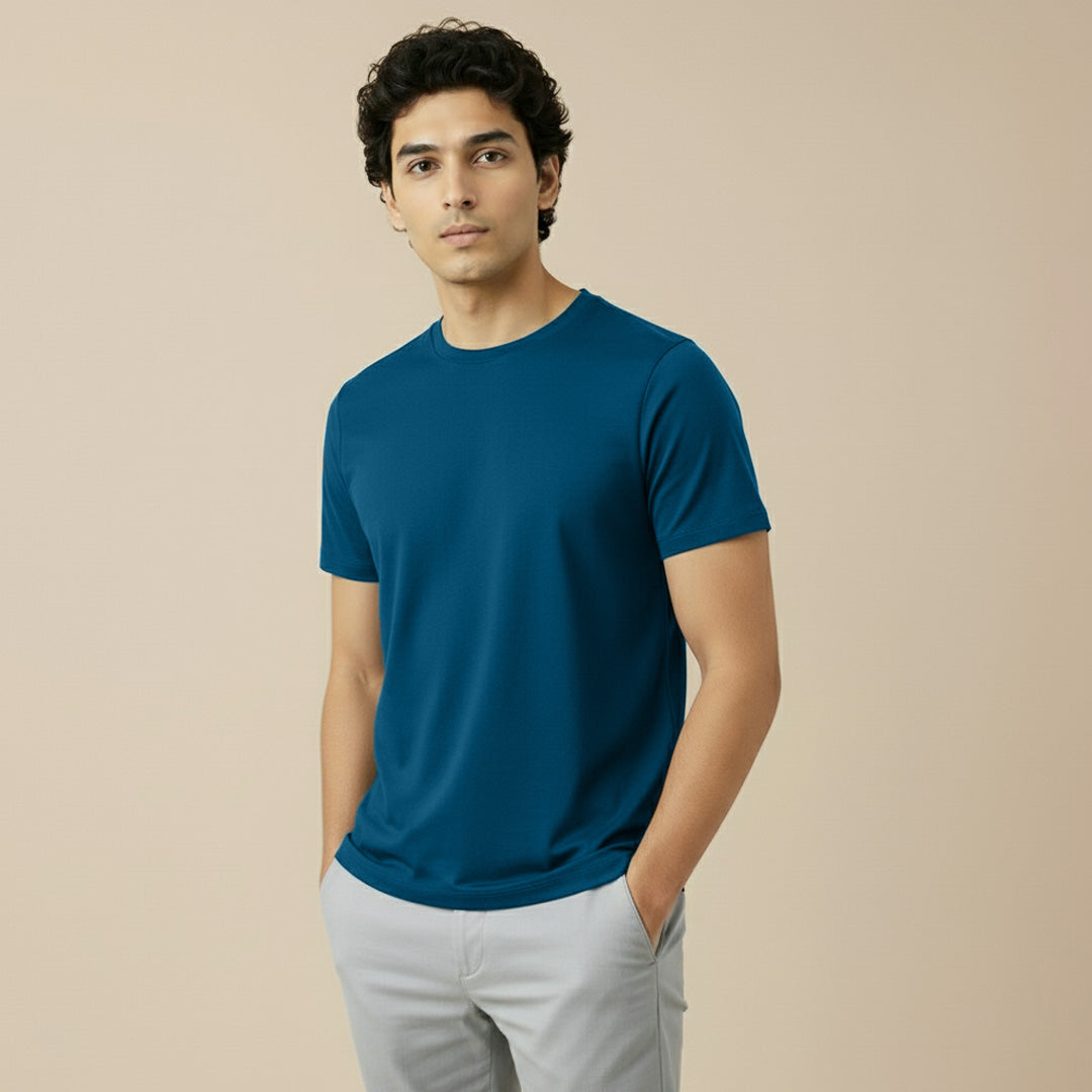 Mercerized Supima Crew Neck T-Shirt