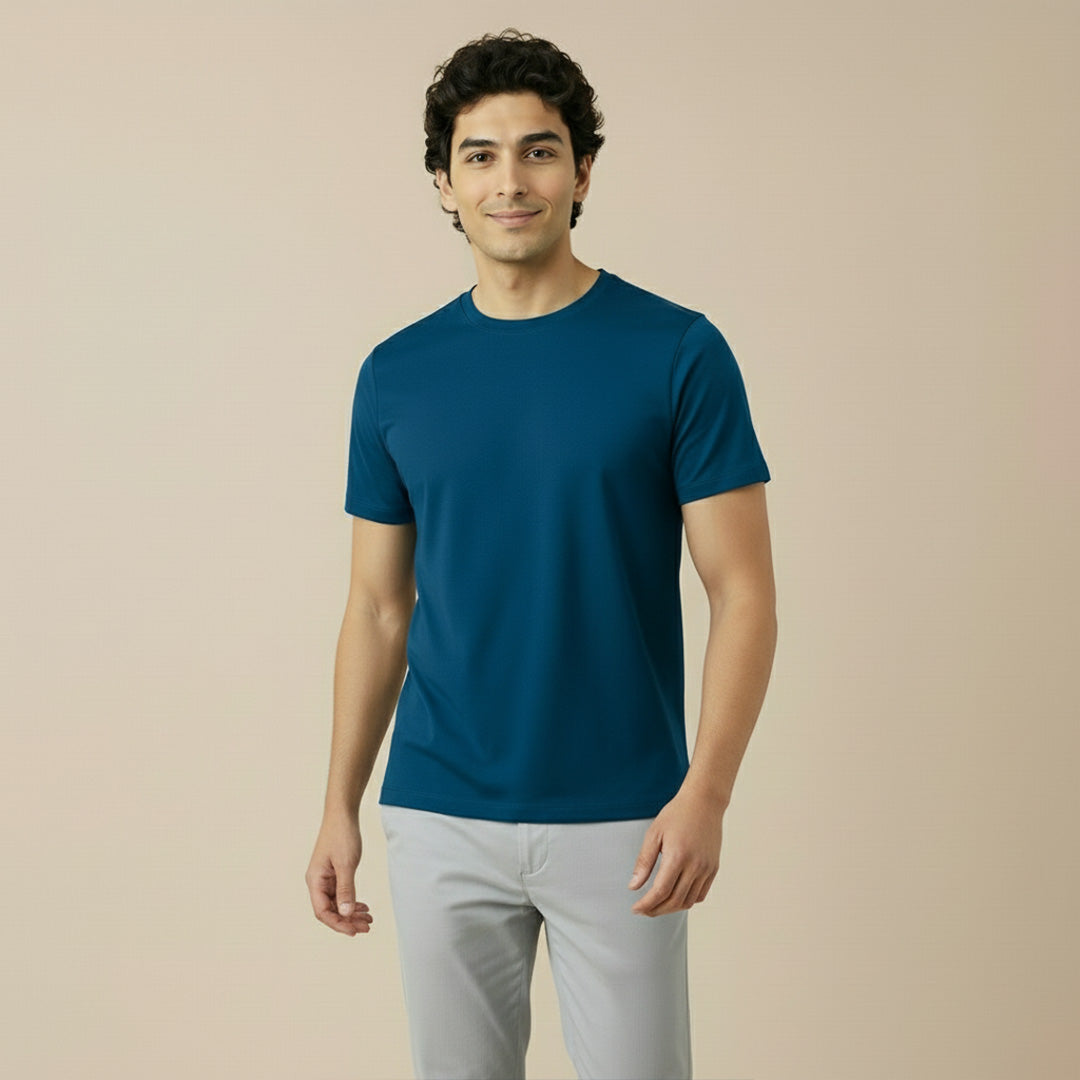 Mercerized Supima Crew Neck T-Shirt
