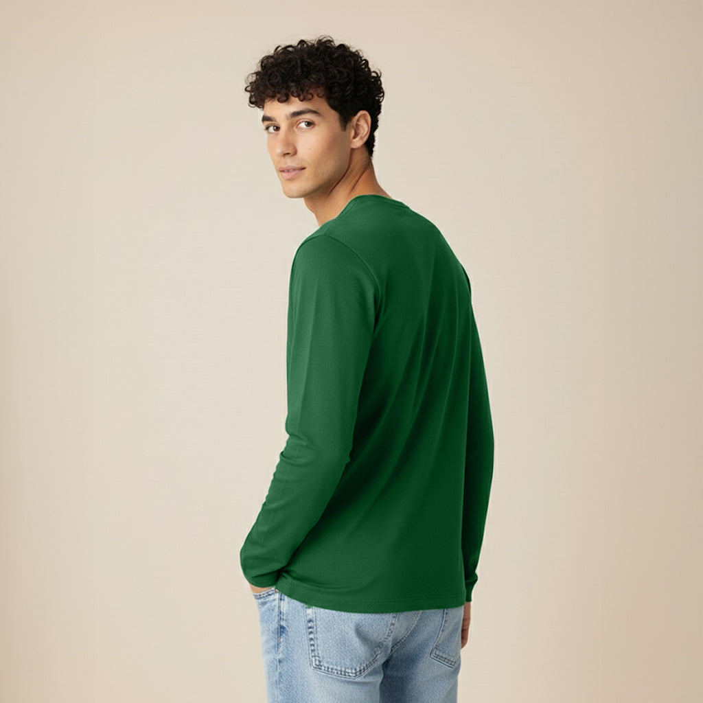 Mercerized Supima Crew Neck T-Shirt (Full Sleeve)