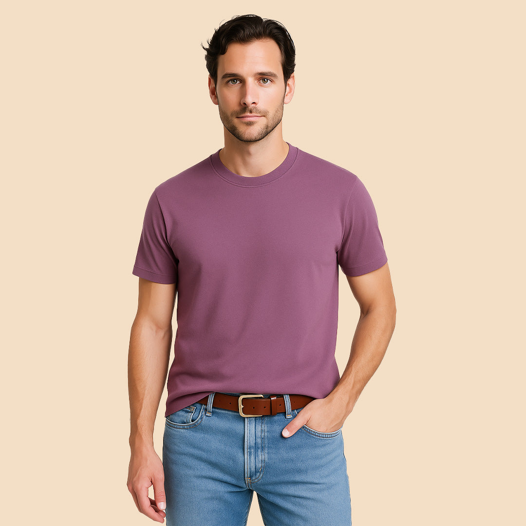 Mercerized Supima Crew Neck T-Shirt