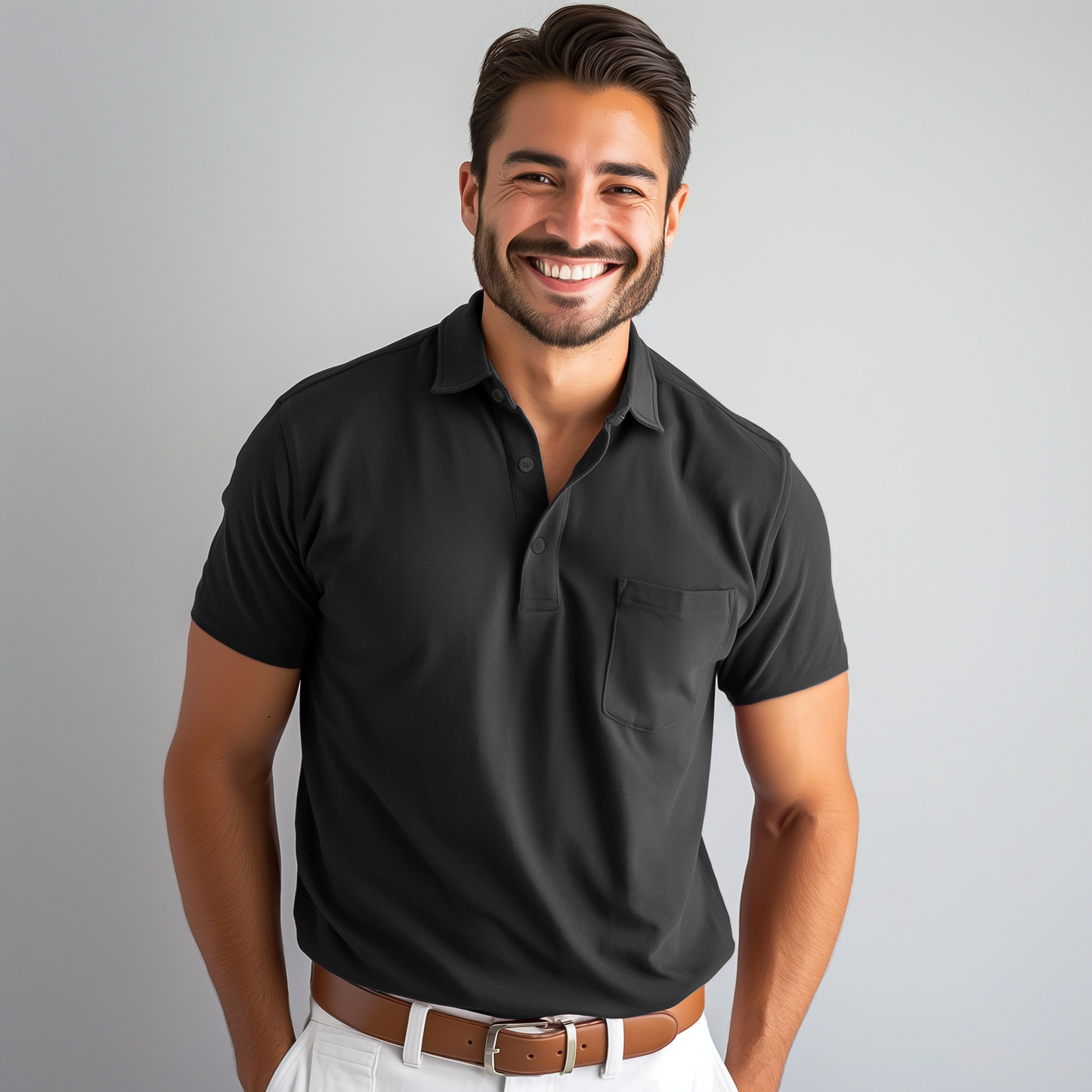 Premium Men's Supima Pocket Polo T-Shirt