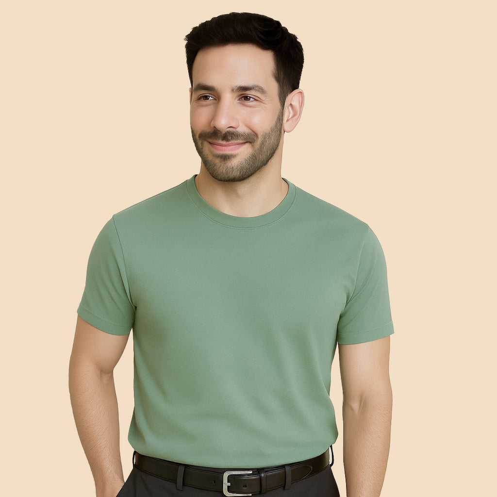 Mercerized Supima Crew Neck T-Shirt