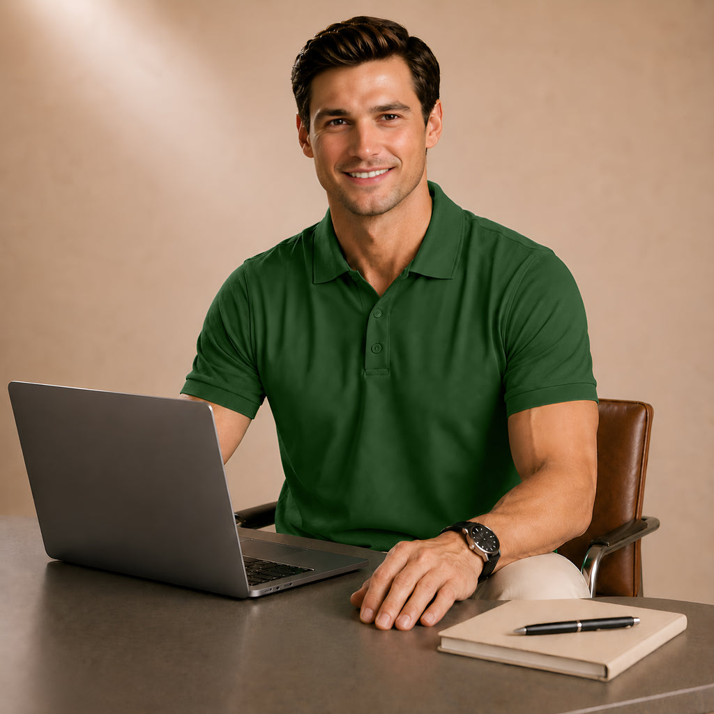 Signature Single Jersey Supima Polo T-Shirt for Elite Men