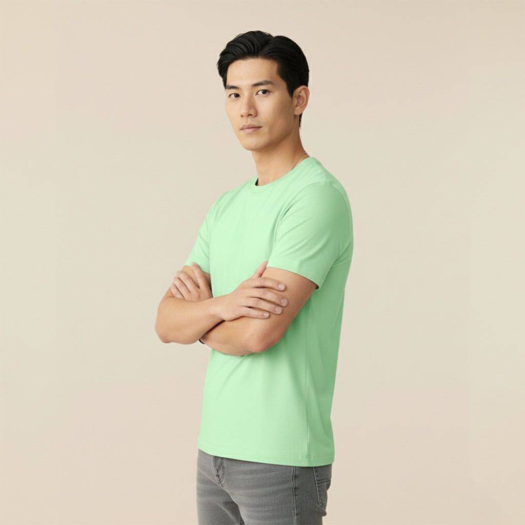 Mercerized Organic Cotton Crew Neck (Half Sleeve) - Clearance Collection