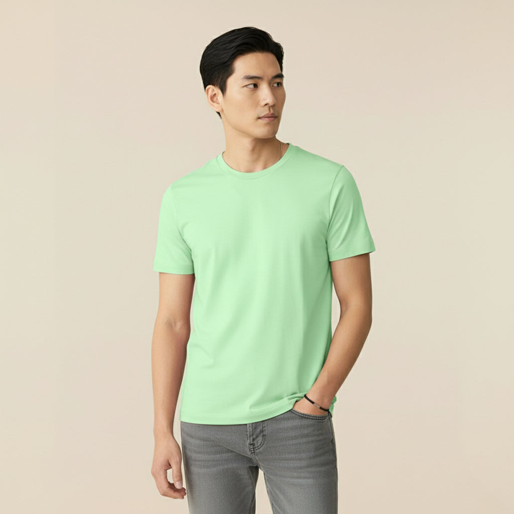 Mercerized Organic Cotton Crew Neck (Half Sleeve) - Clearance Collection