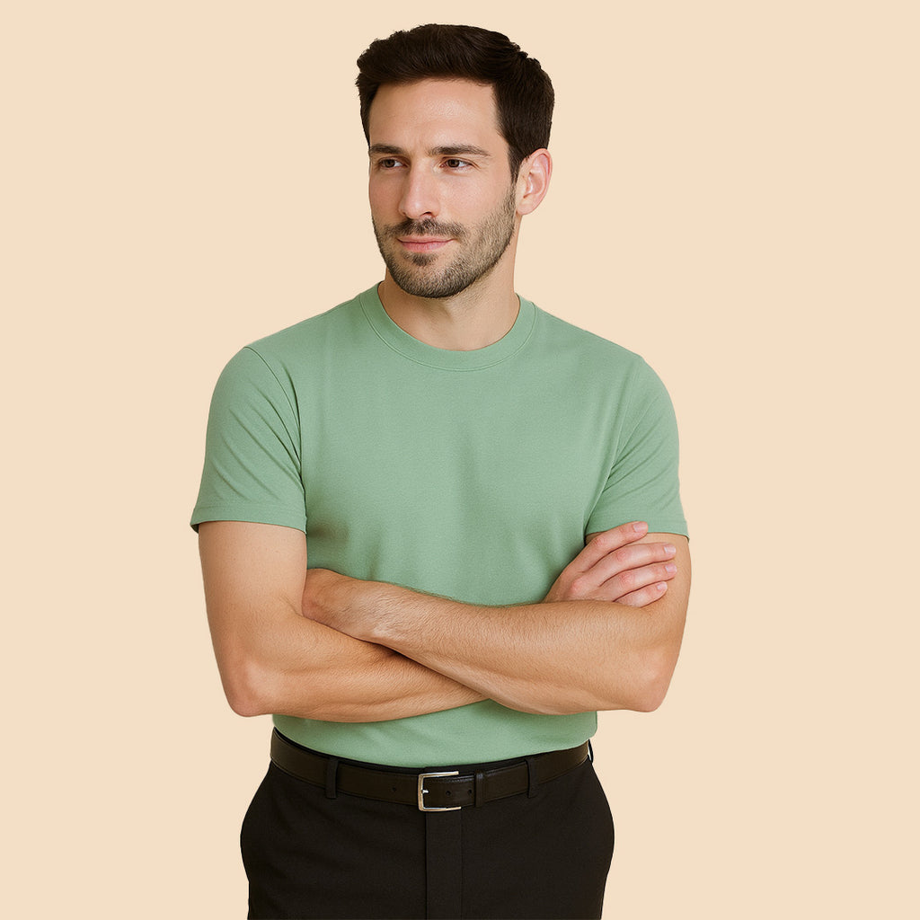 Mercerized Supima Crew Neck T-Shirt