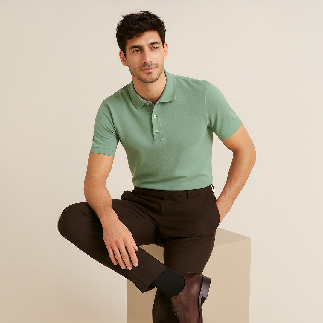 Exclusive Interlock Supima Polos for Elite Men