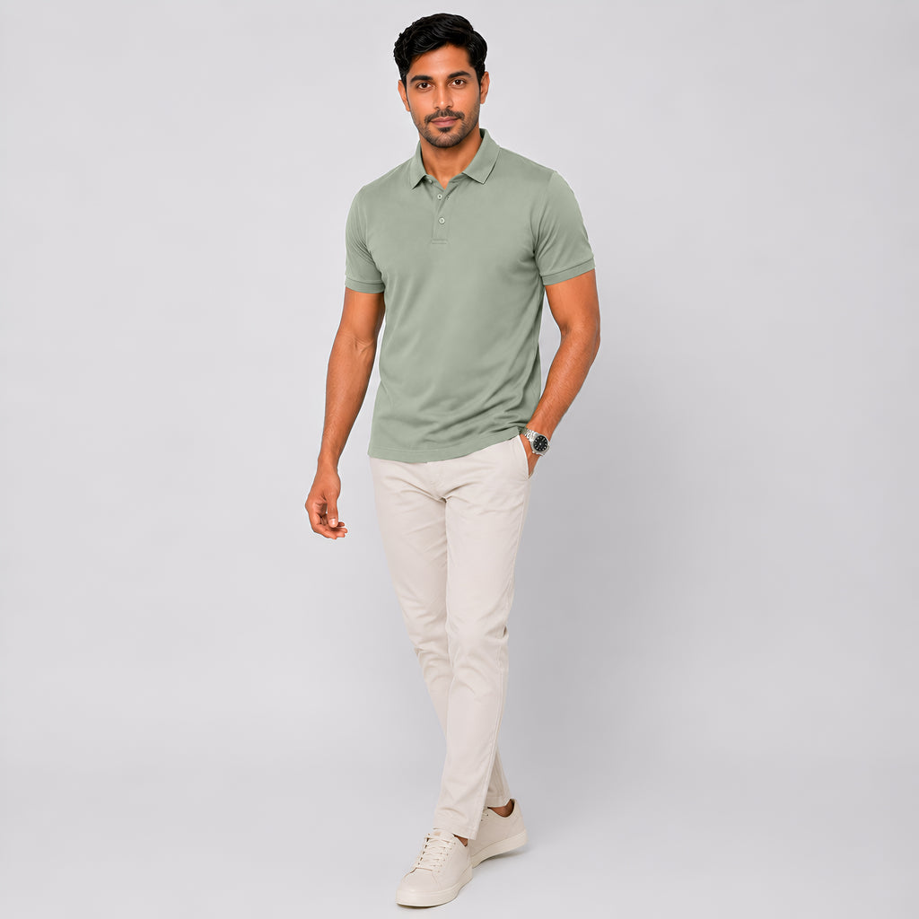 Exclusive Interlock Supima Polos for Elite Men