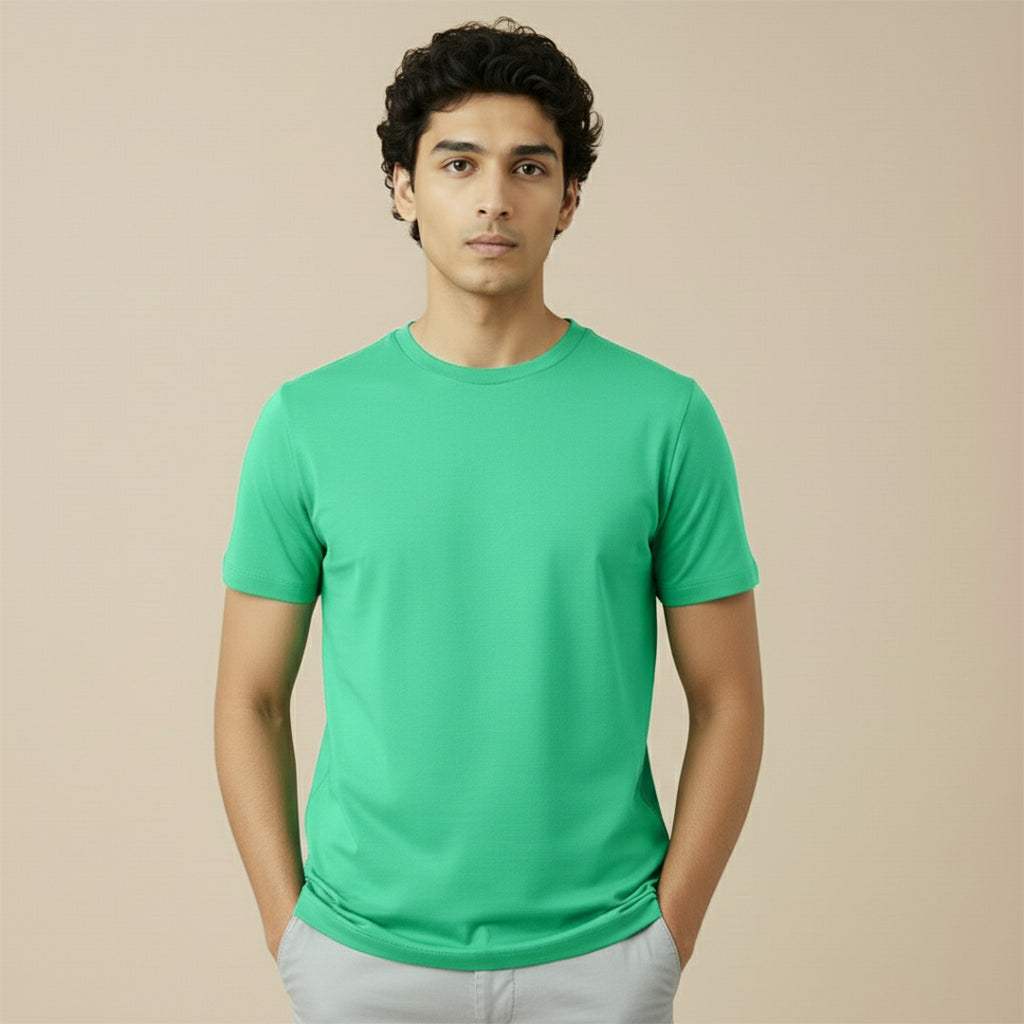 Mercerized Supima Crew Neck T-Shirt