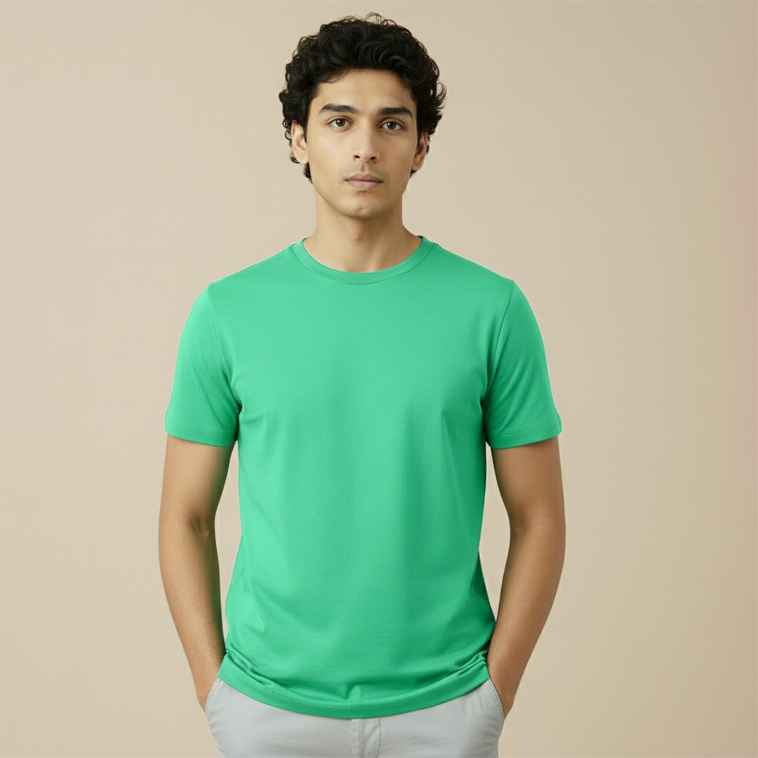 Mercerized Supima Crew Neck T-Shirt