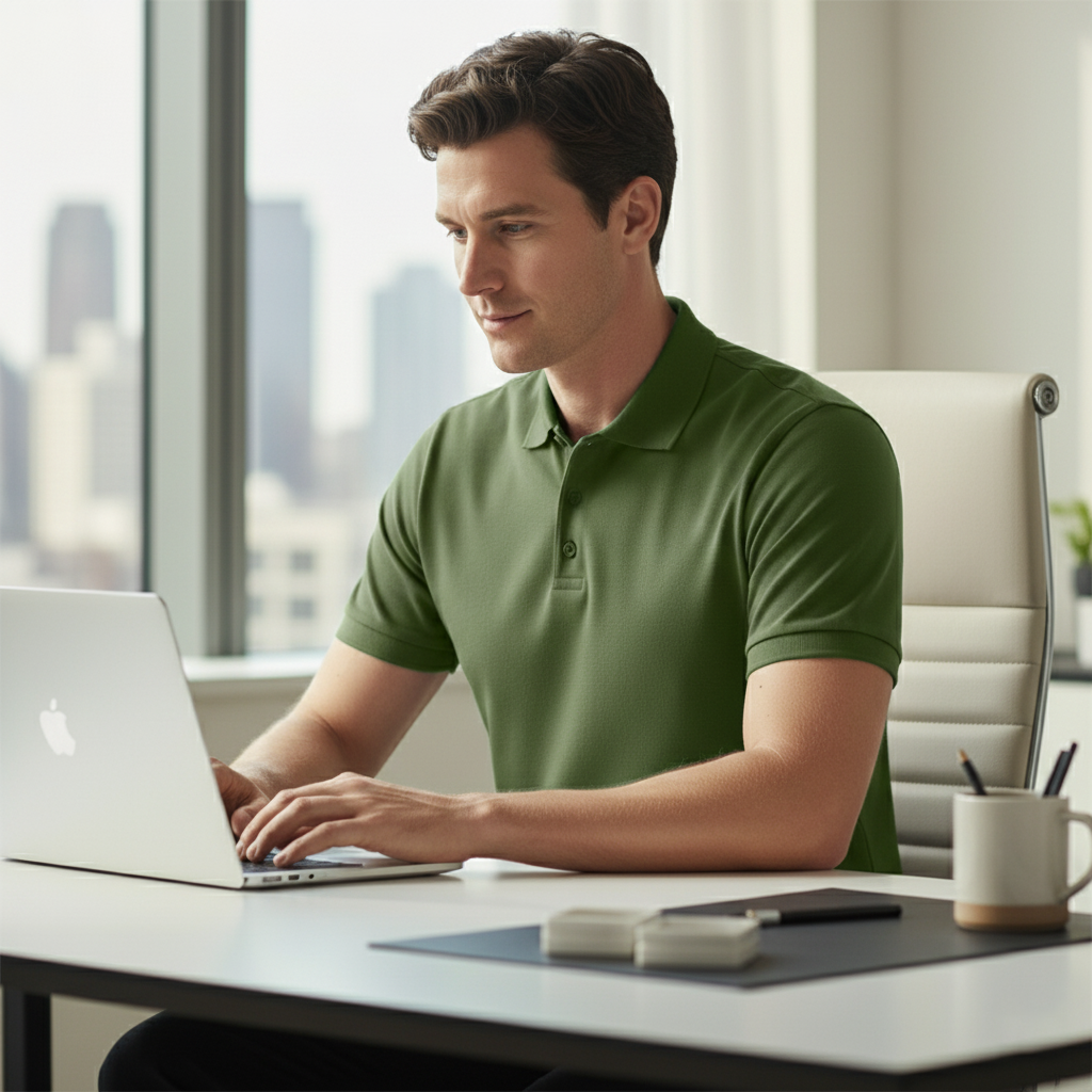 Exclusive Interlock Supima Polos for Elite Men