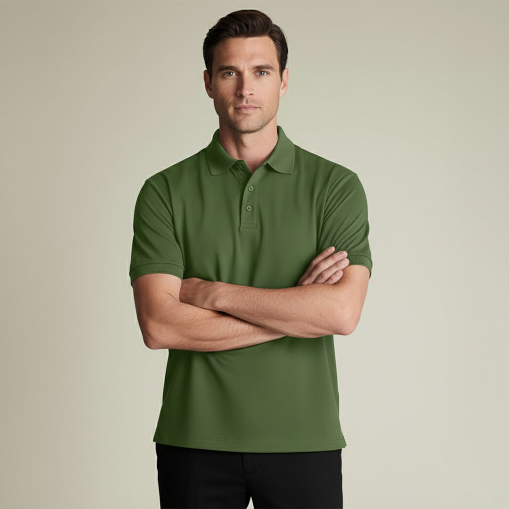 Exclusive Interlock Supima Polos for Elite Men