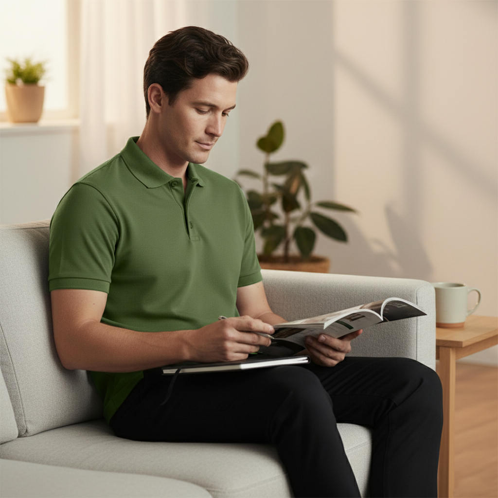 Exclusive Interlock Supima Polos for Elite Men