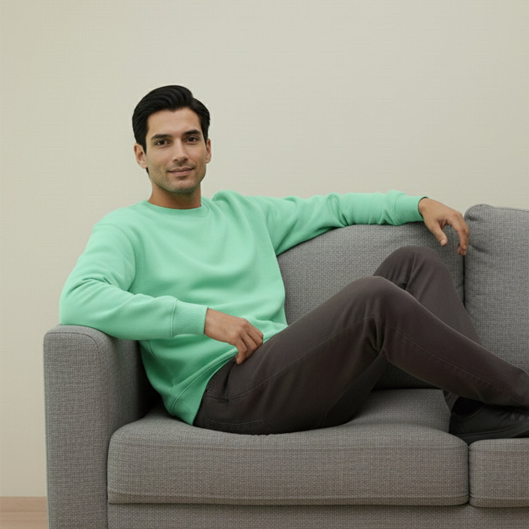 Premium Supima Sweatshirt for Elite Men: India’s Ultimate Winter Shield