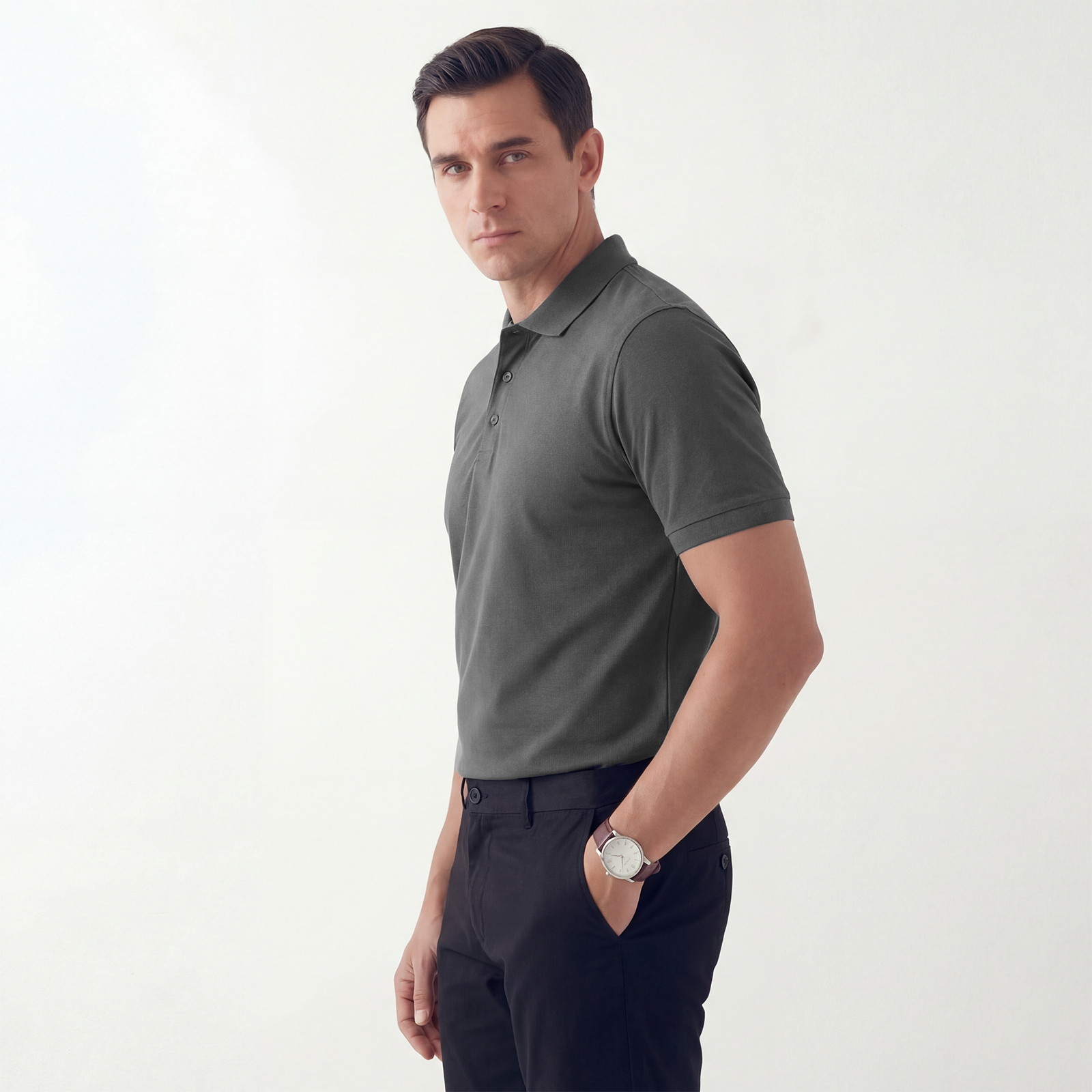 Exclusive Interlock Supima Polos for Elite Men