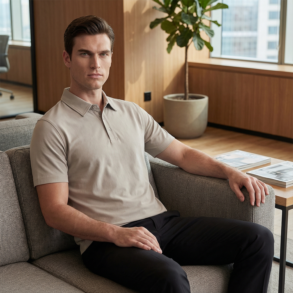 Premium Supima Lycra Polo T-Shirt