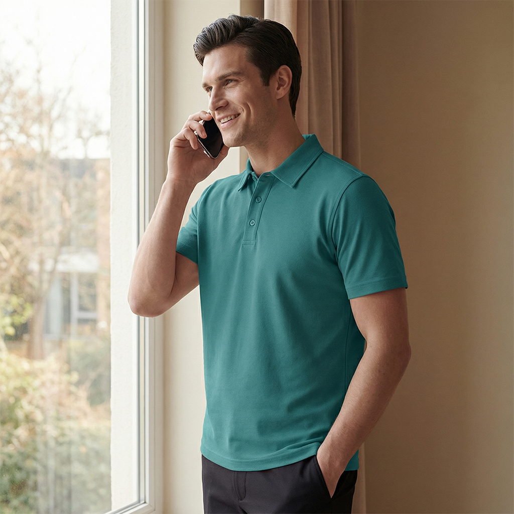 Premium Supima Lycra Polo T-Shirt