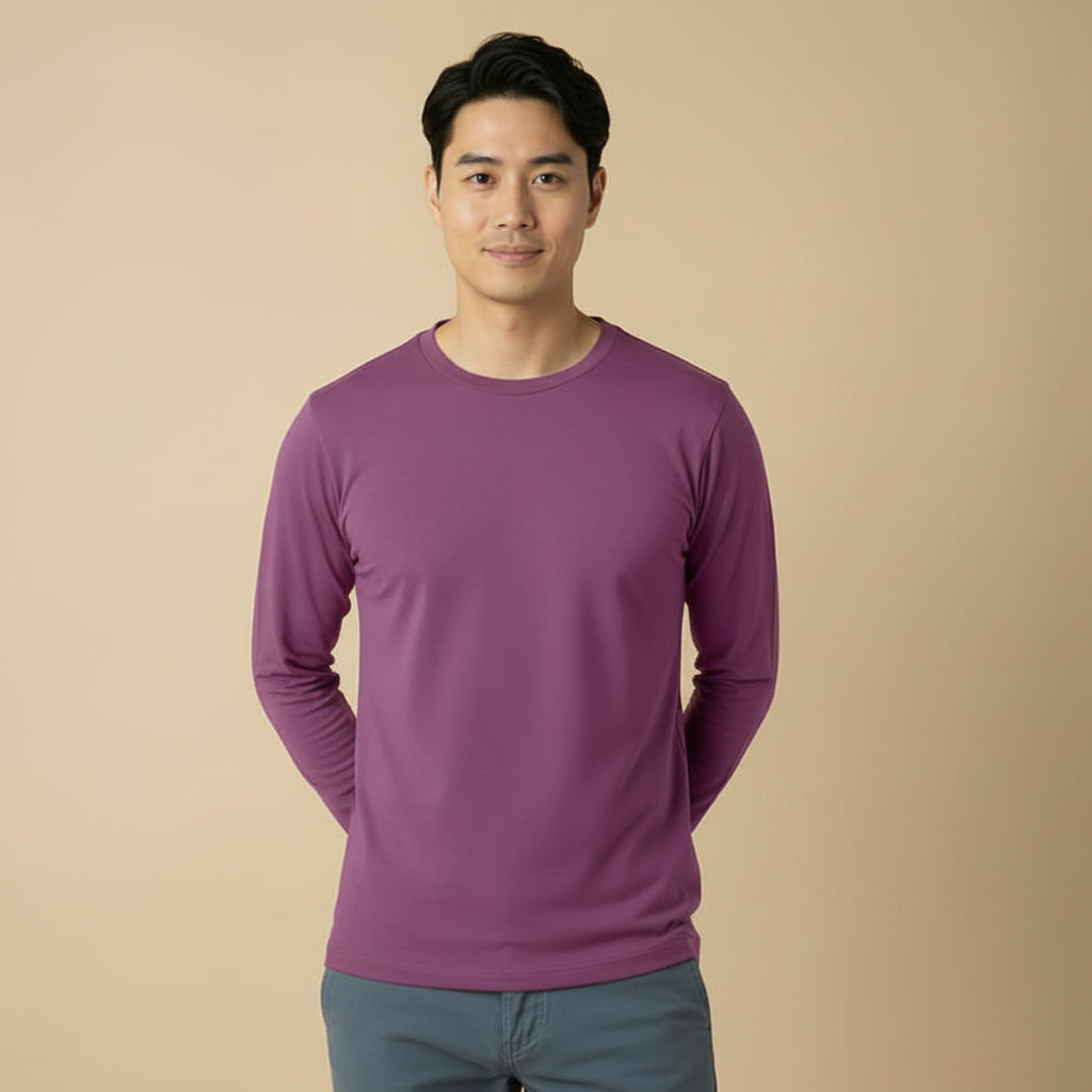 Mercerized Supima Crew Neck T-Shirt (Full Sleeve)